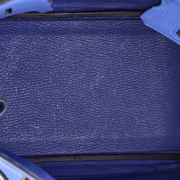 Hermes Birkin 25 Blue Togo with Gold Hardware - Picture 6 of 8